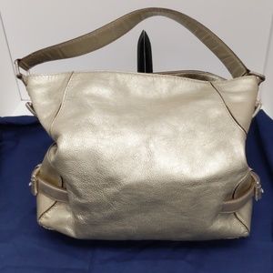 Michael Kors metallic gold hobo bag